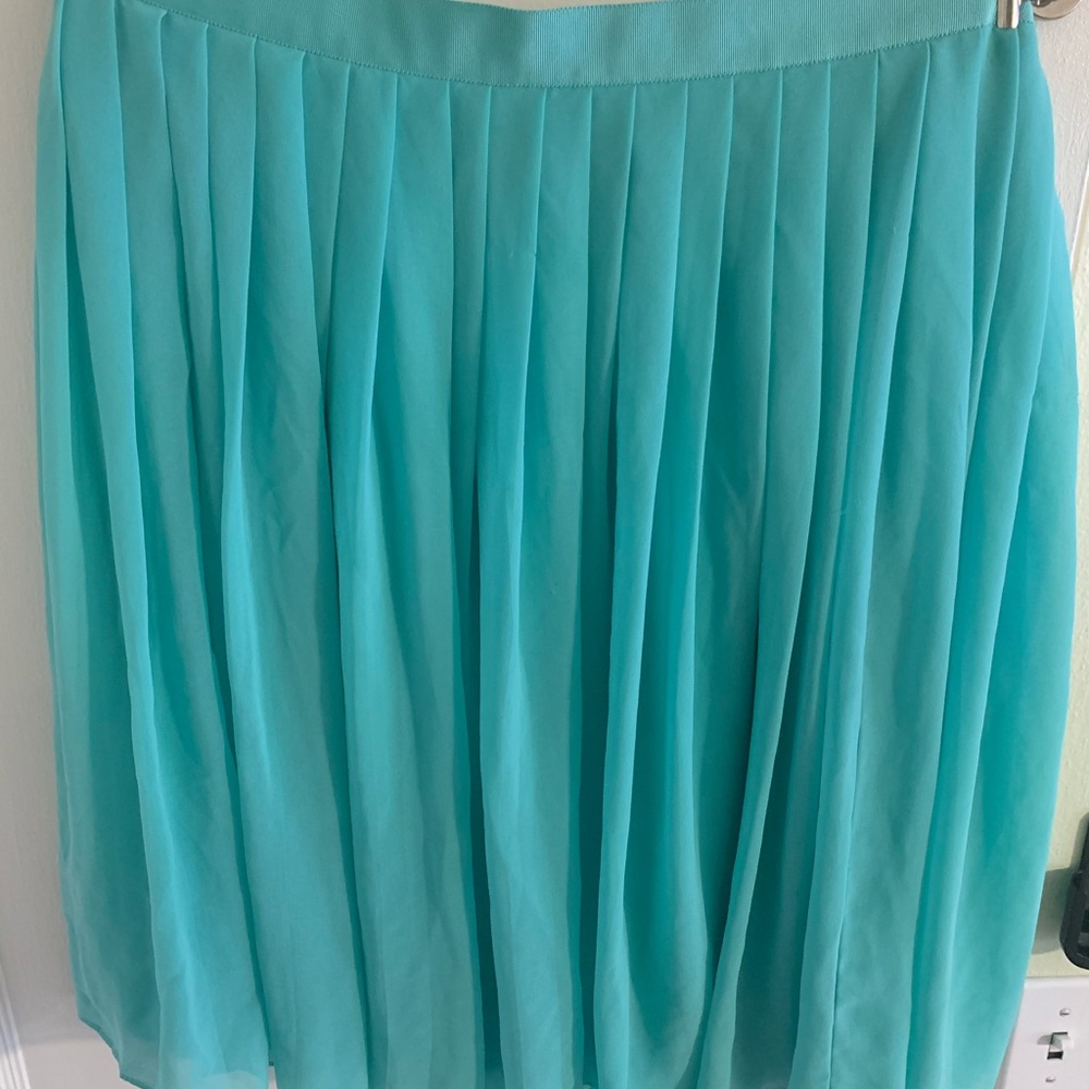 Light teal/aqua skirt plus size - Picture 2 of 4